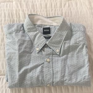 Hugo Boss Men's Button Down Short Sleeve Shirt